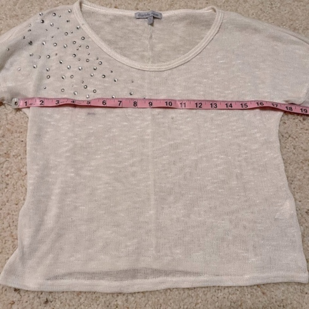 Charlotte Russe White 3/4 sleeve
